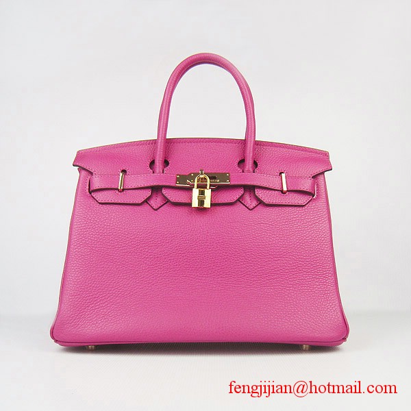 Hermes Birkin 30cmTogo Leather Bag Peachblow 6088